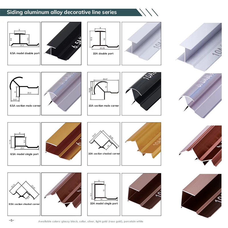 Garis Dekoratif Aluminium Melindungi & Menghias Tepi Ubin